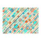 Warren Reed - Designer Retro Stripes And Circles Glass Chopping Board