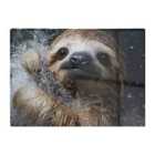 Warren Reed - Designer Gleeful Sloth Splashart Chopping Board