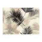 Warren Reed - Designer Black And White Tropical Palm Leaves Glass Chopping Board