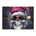 Warren Reed - Designer Happy Santa Skull Splashart Chopping Board