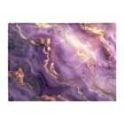 Warren Reed - Designer Purple And Gold Marble Effect Chopping Board