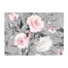Warren Reed - Designer Dusty Pink Roses Glass Chopping Board
