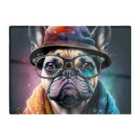 Warren Reed - Designer French Bulldog Dog Splashart Chopping Board