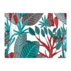 Warren Reed - Designer Jungle Exotic Summer Tropical Leaves Glass Chopping Board