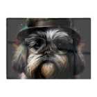 Warren Reed - Designer Lhasa Apso Dog Splashart Chopping Board