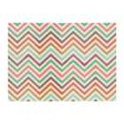 Warren Reed - Designer Geometric Vintage Colored Chevron Pattern Glass Chopping Board