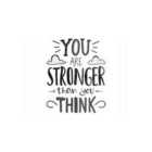 Warren Reed - Designer You Are Stronger Than You Think Glass Chopping Board