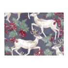 Warren Reed - Designer Reindeers And Holly Chopping Board