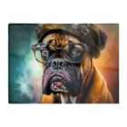 Warren Reed - Designer Boxer Dog Splashart Chopping Board