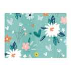 Warren Reed - Designer Garden Summer Flowers Glass Chopping Board