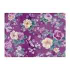 Warren Reed - Designer Purple Textured Flowers Chopping Board