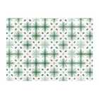 Warren Reed - Designer Christmas Quilting Squares Geometric Glass Chopping Board