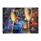 Warren Reed - Designer Splashart Champagne Flutes Chopping Board
