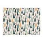 Warren Reed - Designer Boho Inspired Christmas Tree Pattern Glass Chopping Board