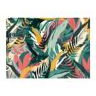 Warren Reed - Designer Coloured Tropical Leaves Glass Chopping Board
