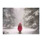 Warren Reed - Designer Little Girl In The Snow Chopping Board