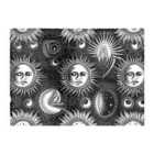 Warren Reed - Designer Moon And Sun Black White Glass Chopping Board