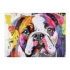 Warren Reed - Designer Banksy Inspired Colourful Bulldog Chopping Board