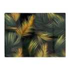 Warren Reed - Designer Golden Palm Leaves Glass Chopping Board