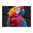 Warren Reed - Designer Vivid Parrot In A Splash Of Colour Chopping Board