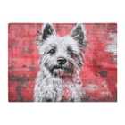 Warren Reed - Designer Banksy Inspired West Highland Terrier Chopping Board