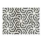 Warren Reed - Designer Hexagonal Geometric Pattern Glass Chopping Board