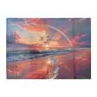 Warren Reed - Designer Rainbow Reflection On The Shore Chopping Board