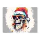 Warren Reed - Designer Santa Skull In Glasses Splashart Chopping Board