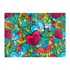Warren Reed - Designer Hippie Psychedelic Pattern Glass Chopping Board