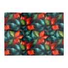 Warren Reed - Designer Christmas Watercolour Holly Leaf Glass Chopping Board