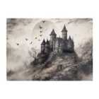 Warren Reed - Designer A Realistic Drawing Of A Haunted Castle Glass Chopping Board