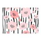 Warren Reed - Designer Pastel Pink Flowers Glass Chopping Board