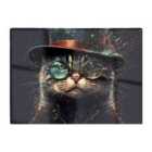 Warren Reed - Designer Cat With Glasses Splashart Chopping Board