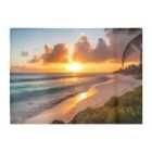 Warren Reed - Designer Sunrise On The Beach Chopping Board