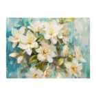 Warren Reed - Designer Fresh Jasmine In Blue Hue Chopping Board