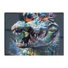 Warren Reed - Designer Crocodile In Glasses Splashart Chopping Board