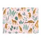 Warren Reed - Designer Hand Drawn Leopards Glass Chopping Board