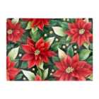 Warren Reed - Designer Poinsetta Watercolour Glass Chopping Board