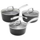Stellar Rocktanium, 3 Piece Saucepan Set, Non-Stick