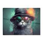 Warren Reed - Designer Fiery Cat In A Hat Chopping Board