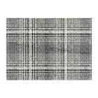 Warren Reed - Designer Monochrome Textured Checked Pattern Glass Chopping Board