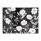 Warren Reed - Designer Black And White Floral Silhouette Chopping Board