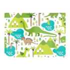 Warren Reed - Designer Baby Dinosaur Print Glass Chopping Board