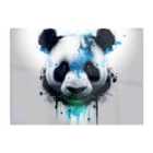 Warren Reed - Designer Panda Face Splashart Light Background Glass Chopping Board