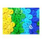 Warren Reed - Designer Colourful Buttons Glass Chopping Board