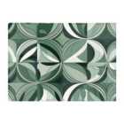 Warren Reed - Designer Geometric Green Black Glass Chopping Board