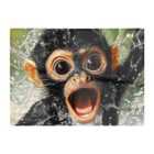 Warren Reed - Designer Wide Eyed Monkey'S Splash Surprise Chopping Board