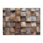Warren Reed - Designer Brown Square Brick Design Chopping Board