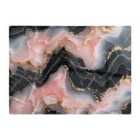 Warren Reed - Designer Baby Pink And Black Marble Effect Chopping Board