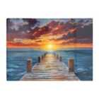 Warren Reed - Designer Sunset Over A Carribean Sea Chopping Board